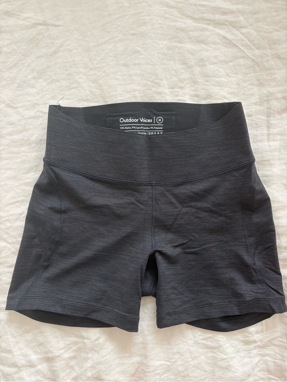 Outdoor Voices Black Bike Shorts